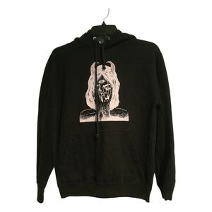 Black Graphic Hoodie for Men